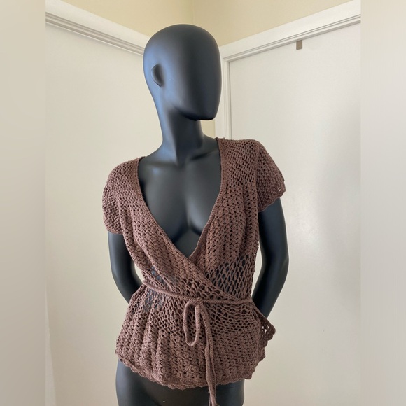 Elegant 100% Cotton Knitted Blouse - Picture 6 of 6